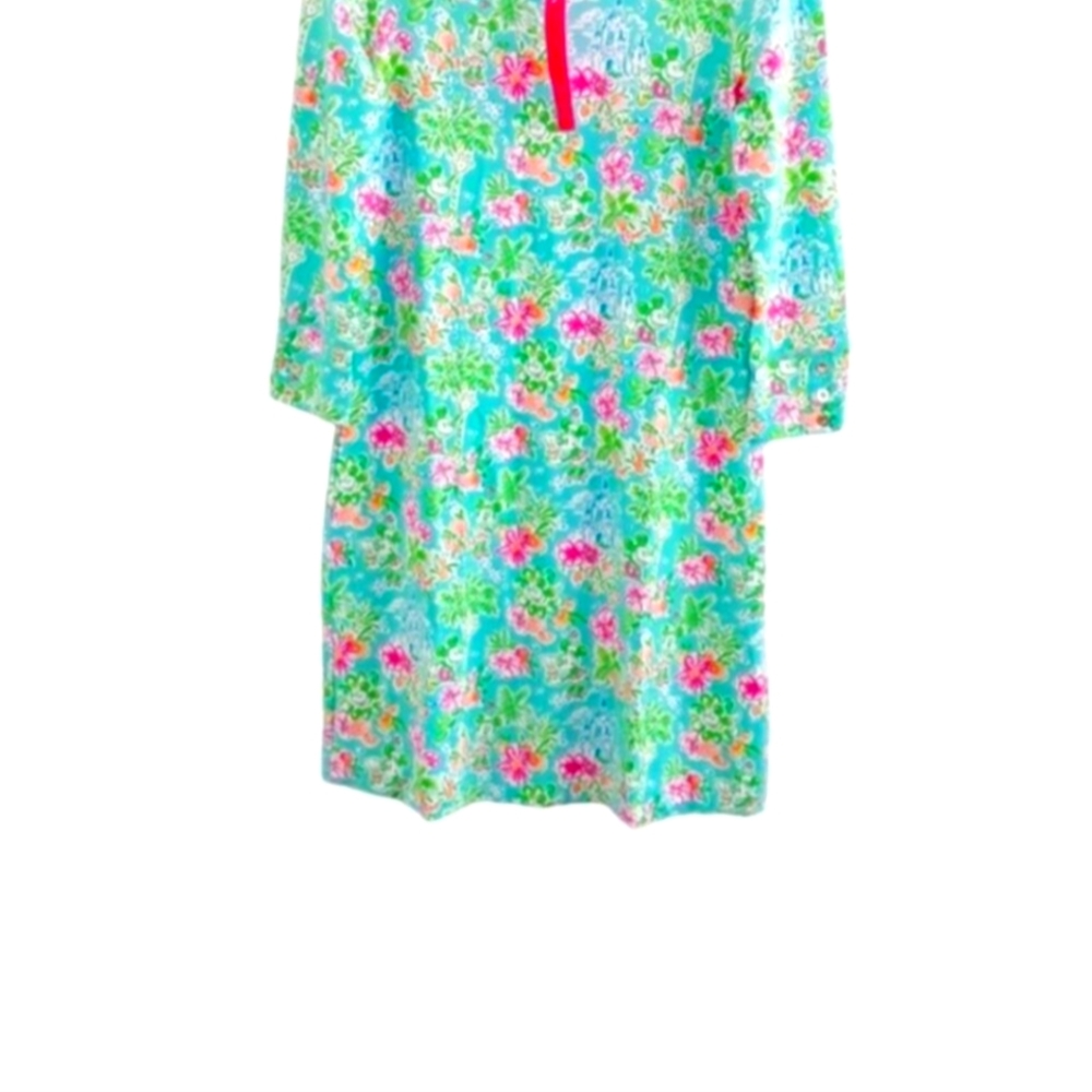 Lilly Pulitzer Lilly Loves Disney Sophie Dress 3/4 Sleeve Floral Mini Dress XS